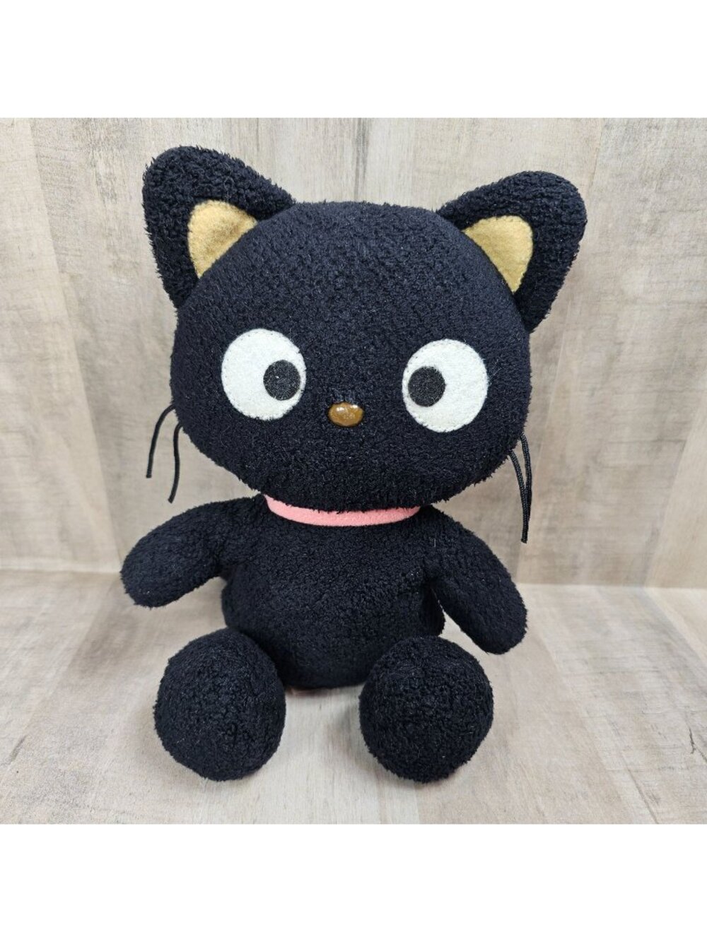 Chococat Sanrio Smiles Y2K Vintage Plush Hello Kitty Pink Collar